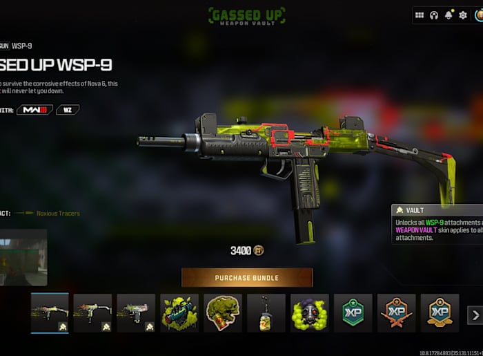 Gassed Up Weapon Vault bundle CoD expensive